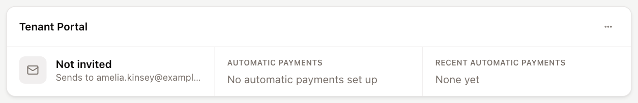 The Tenant Portal card